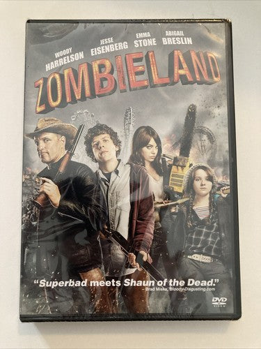 NEW Zombieland (2009) DVD Woody Harrelson Emma Stone Jesse Eisenberg Breslin