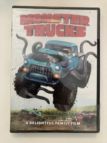 BRAND NEW ~ Monster Trucks (DVD, 2016) Family Fun Movie Nickelodeon