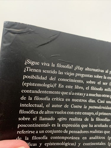BOOK: Realismo Poscontinental Ontologia Y Epistemologia Para El Siglo XXI Castro