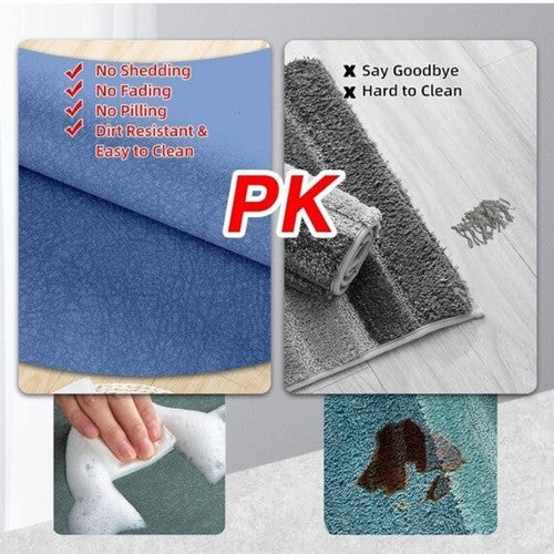 Honcor Lecar Diatomaceous Earth Bath Mat Fast Drying Non Slip 19.6''x31.4â Gray