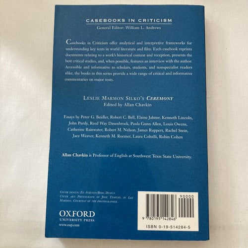 BOOK: Leslie Marmon Silko's Ceremony A Casebook Criticism Allan Chavkin