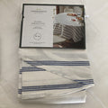 NEW 70â ROUND TABLECLOTH Threshold Target WHITE W/ NAVY BLUE STRIPES Oeko-Tex