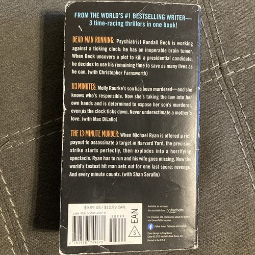 The 13-Minute Murder by James Patterson (2019, Mass Market)