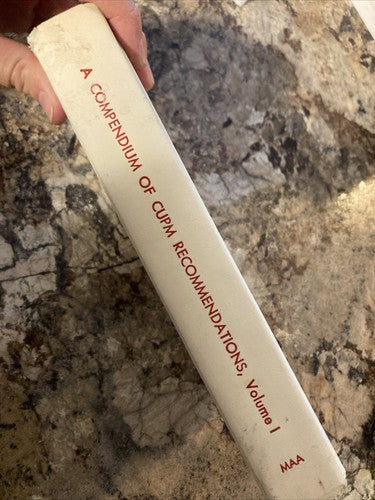 BOOK: A Compendium of CUPM Recommendations Vol 1 Volume Mathematical 1965 Vtg