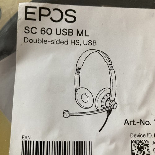 Epos Sennheiser IMPACT SC 60 USB ML Double-Sided Headset - Black (1000551)