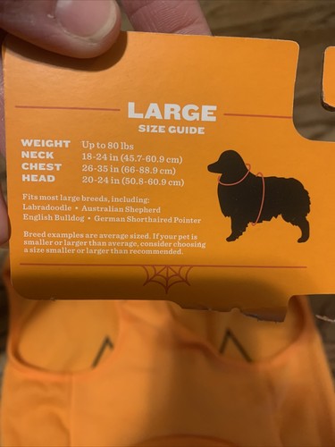 USA Fast Ship! Pumpkin Large L Dog Cat Costume Vest Hyde & EEK Boutique Dress-up
