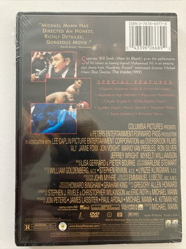 BRAND NEW DVD ð Ali (2001) Will Smith Boxing Movie About Muhammad Ali Boxerï¿¼