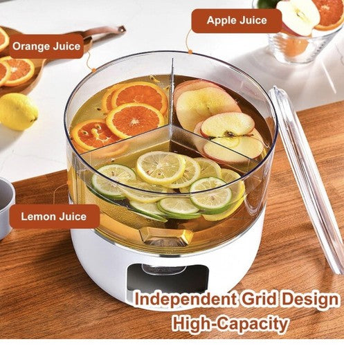 1.45 Gallon Drink Dispenser Fridge Juice Containers W/ Lids Tea Holiday Party