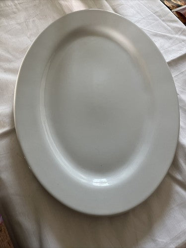 Cook At Home Oval Platter 17 3/4" x 12 3/4" Turkey Holidays Thanksgiving Plate