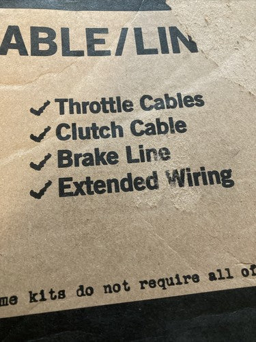 Burly Brand B30-1059 SS Control kt 18â gorla/19â louie bar Throttle Cables +++