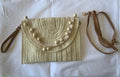 Straw Clutch Handbag Summer Beach Straw Purse Women Woven Envelope Bag Beige