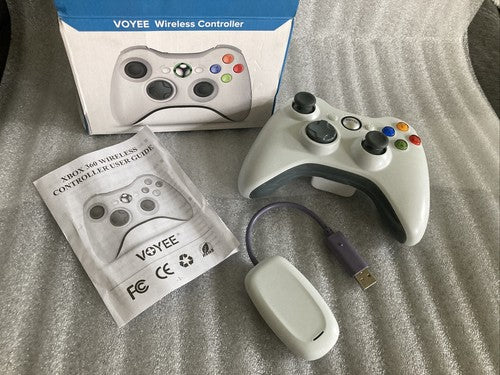 NEW Wireless Controller Xbox 360 Slim PC 7 8 10 Robot White VOYEE Gaming Windows