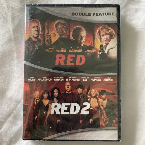 BRAND NEW RED & RED 2 DVD 2016 Double Feature Willis Hopkins Freeman Malkovich