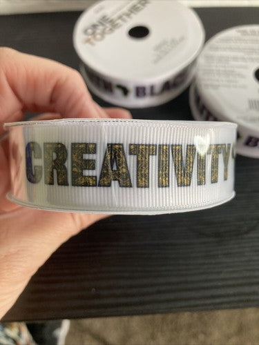 3 Ribbon 7/8â 3 Yard Africa Black History Month One Together Inspirational Faith