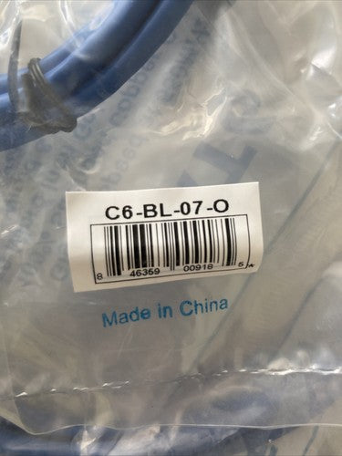 LOT Of 9 Cat 6 Clearlinks C6-BL-07-O 7ft Cat6 Patch Cable (UTP) Blue NEW