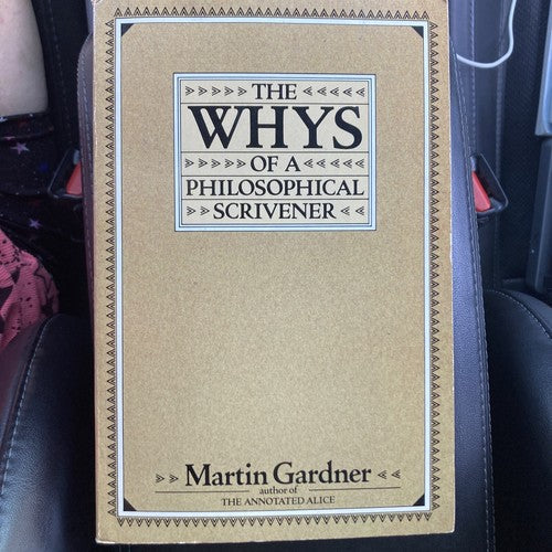 BOOK: The Whys of a Philosophical Scrivener Paperback Martin Gardner 1983 VTG