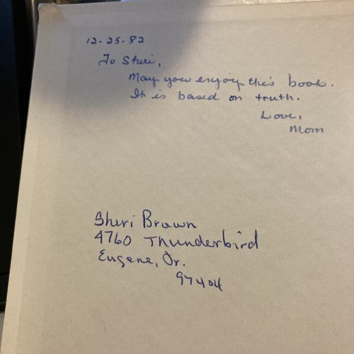 BOOK: Amelia's Daughter Susan Evans McCloud Hardcover Inscribed Vintage 1982