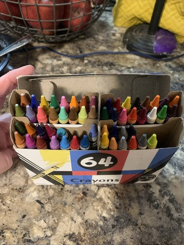 RARE Crayola Crayons Poptism Special Edition 2017 64 Colors Built In Sharpener