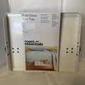 Room Essentials White Finish Fold Down Durable Metal Loft Tray Nightstand Target