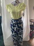 Fashion Jumpsuit XXL 2XG 18 Kid Teen Wonder Nation Yellow Daisy Tie Waist 1 PCs