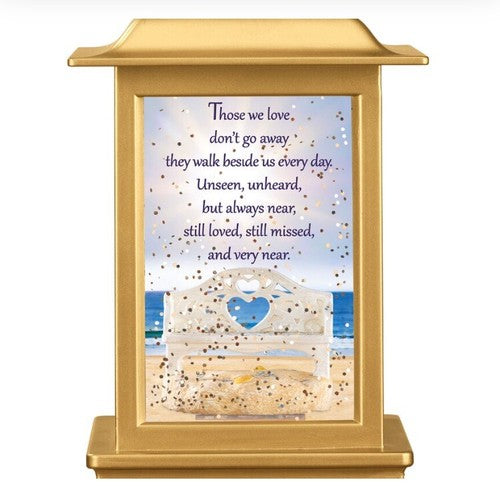 NEW Danbery Mint Forever With Me Remembrance Lighted Water Lantern Hanging Gold