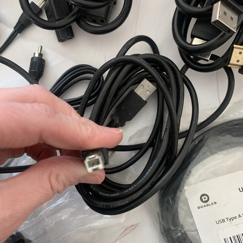 NEW CORDS mixed Computer wire USB extension Power Cable laptop ports AC misc