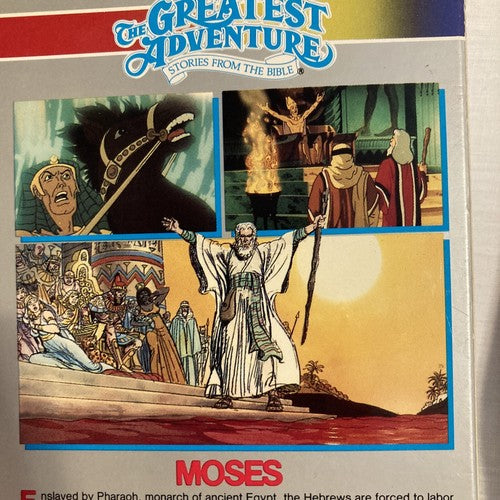 VHS Lot 2 Movies The Greatest Adventure The Miracles of Jesus & Moses religous