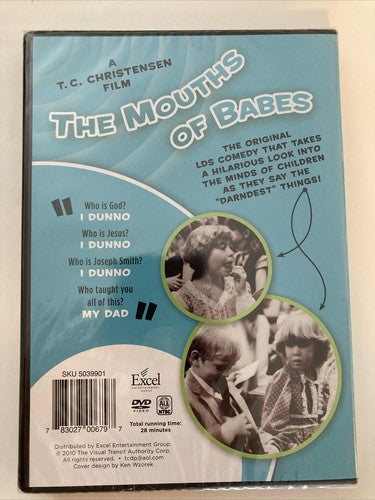BRAND NEW DVD ~ The Mouths Of Babes: A Hilarious/insightful Look At LDS children