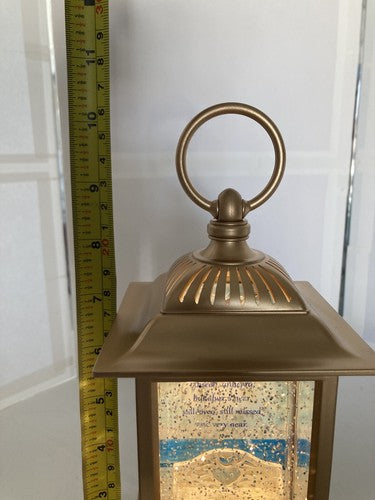 NEW Danbery Mint Forever With Me Remembrance Lighted Water Lantern Hanging Gold