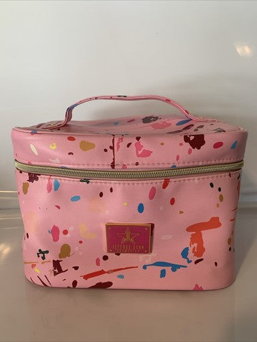 Jeffree Star Jawbreaker Cosmetics Makeup Travel Bag  ð Pink Gold Zipper