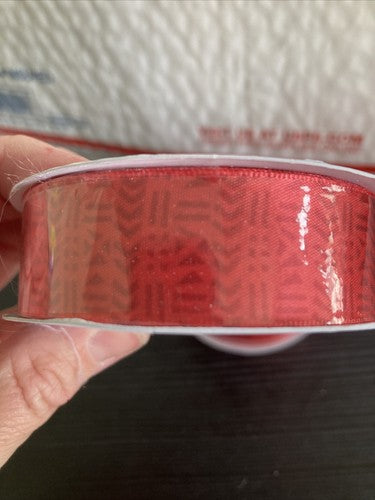 QTY:3 Ribbon 7/8â 3 Yard Black History Month One Together Craft Coral Pink Craft