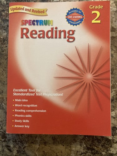 Work Book LOT Grade 2 Daily Phonics Spectrum  Math Reading Homeschool Education