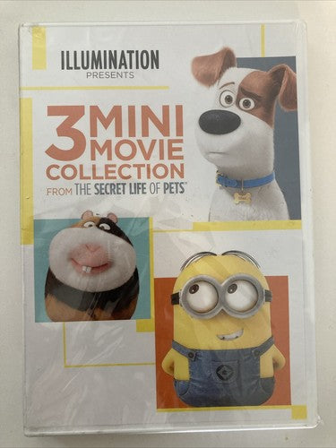 BRAND NEW DVD The Secret Life of Pets : 3 Mini-Movie Collection Illumination