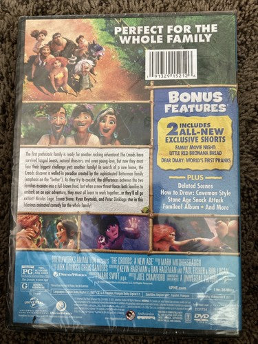 The Croods: A New Age (DVD, 2020) * NEW SEALED * Bonus Short Films Dreamworks