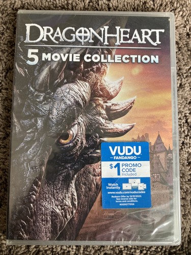 NEW Dragonheart: 5-Movie Collection (DVD) Set Dragon Beginning Battle Vengeance