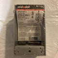Red Dot Thomas & Betts Outlet Box Three Hole Silver 1/2" IH3-1LM