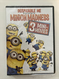 BRAND NEW Despicable Me Presents MINION MADNESS DVD (3 Mini-Movies) Kids Cartoon