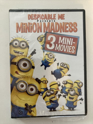 BRAND NEW Despicable Me Presents MINION MADNESS DVD (3 Mini-Movies) Kids Cartoon
