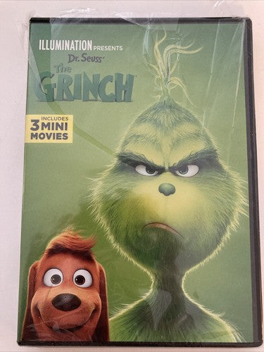 BRAND NEW DVD ~ Dr. Seuss' the Grinch + 3 Mini Movies Animated Version Cartoon