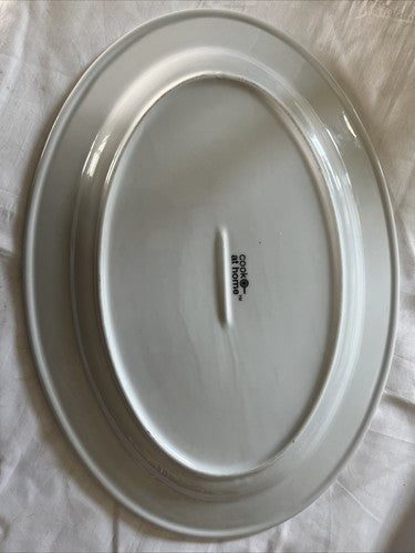 Cook At Home Oval Platter 17 3/4" x 12 3/4" Turkey Holidays Thanksgiving Plate