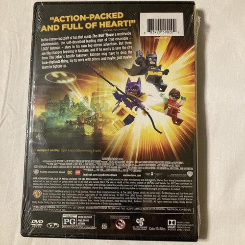 BRAND NEW The Lego Batman Movie (DVD, 2017, Widescreen) PG Superheroes Bat man