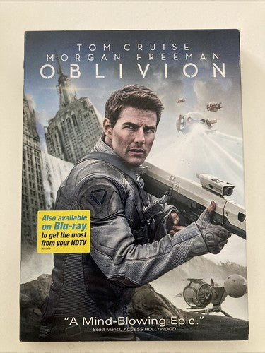 BRAND NEW Oblivion DVD Tom Cruise Morgan Freeman Movie W/ Slipcover Action