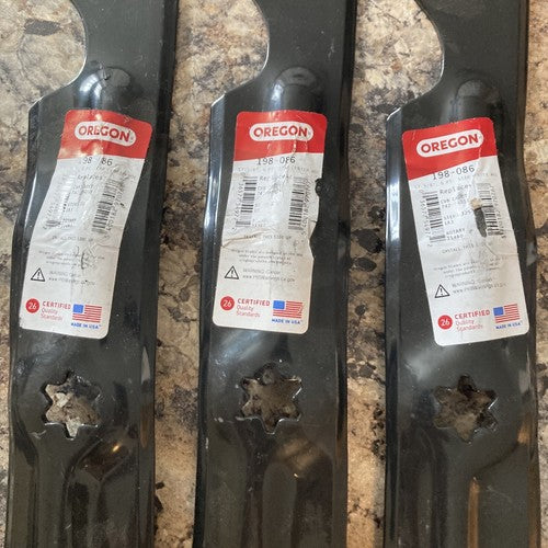 3-Pack Oregon 198-086 Lawn Mower Blade 17-3/4â Cub Cadet 74204053 Stens Rotary