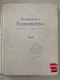 BOOK: Introduction to Econometrics Brief Edition Stock Watson & Stock 2007