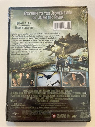 BRAND NEW DVD ð The Lost World: Jurassic Park 2012 Jeff Goldblum Julianne Moore