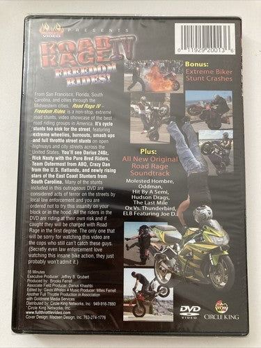 BRAND NEW Road Rage IV 5 Freedom Riders DVD Darius240Z Pure Bred Riders Cycle