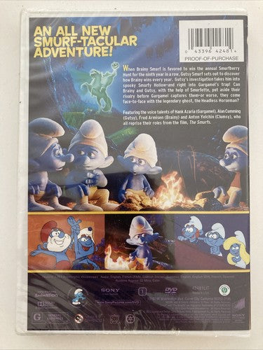 BRAND NEW DVD ~ The Smurfs: The Legend of Smurfy Hollow Movie Kids Animation