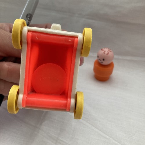 Fisher Price Little People Vintage Vehicle Ride On Nursery Baby Horse Red Hair