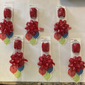 QTY: 6 Berwick Gift Wrap Set 3/16â X 40â Bow ribbon tag Birthday Red Ballon Set