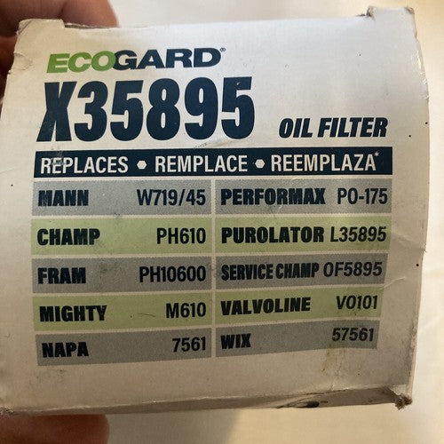 ECOGARD X35895 Premium Spin-On Engine Oil Filter for Conventional Volkswagen